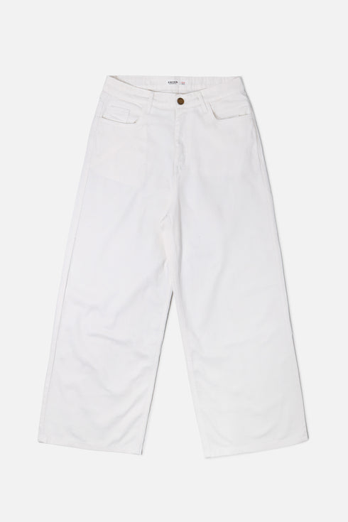 The White High-Rise Culottes